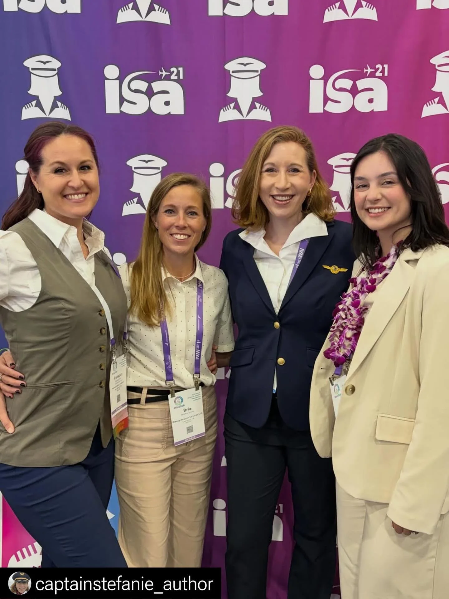 Love seeing the 99s family at aviation events!

#repost @captainstefanie_author 

The Ninety-Nines (99s; women pilots organization) has been such an important part of my aviation community and support network! It was delightful to see a number of the