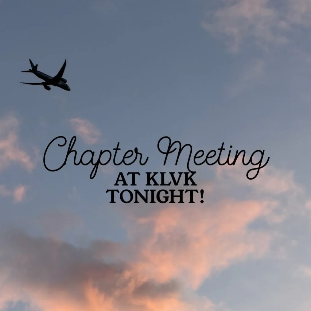 Please join us in person at Sheila&rsquo;s hangar or on Zoom tonight 4/13 at 6:45pm (KLVK) 
Looking forward to seeing your faces! 

#baycities99s