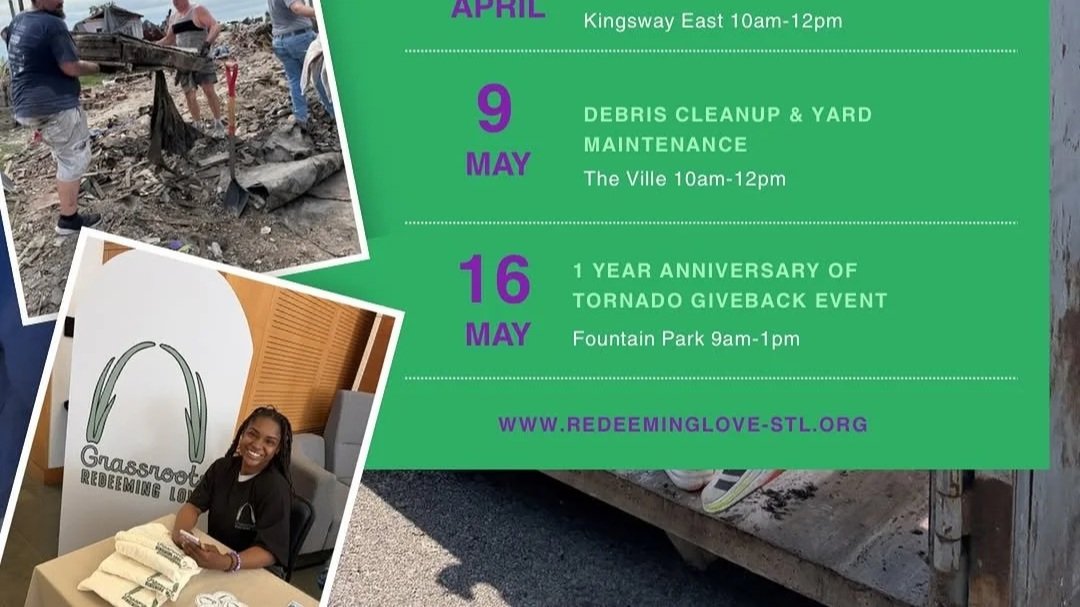 1 Year Anniversary of Tornado Giveback Event - Community clean-up