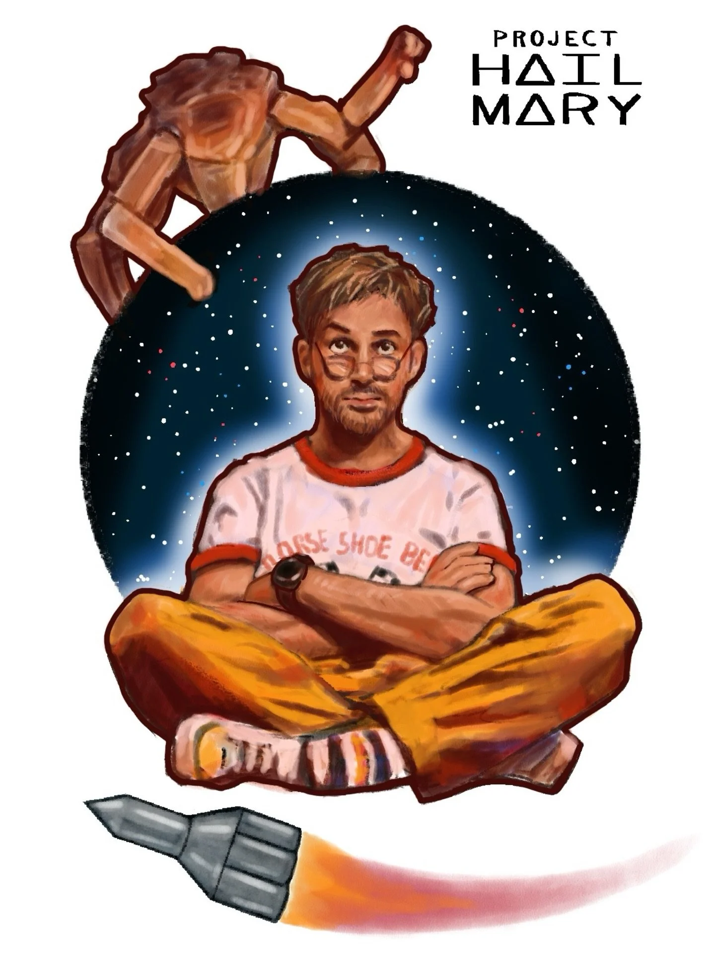 I thought I would make a drawing from Project Hail Mary! If you have not watched the movie or read the book you should. Amaze Amaze Amaze! Anyway, I have not created any digital art in awhile. So I hope you like it👎🏻

#projecthailmary #projecthailm