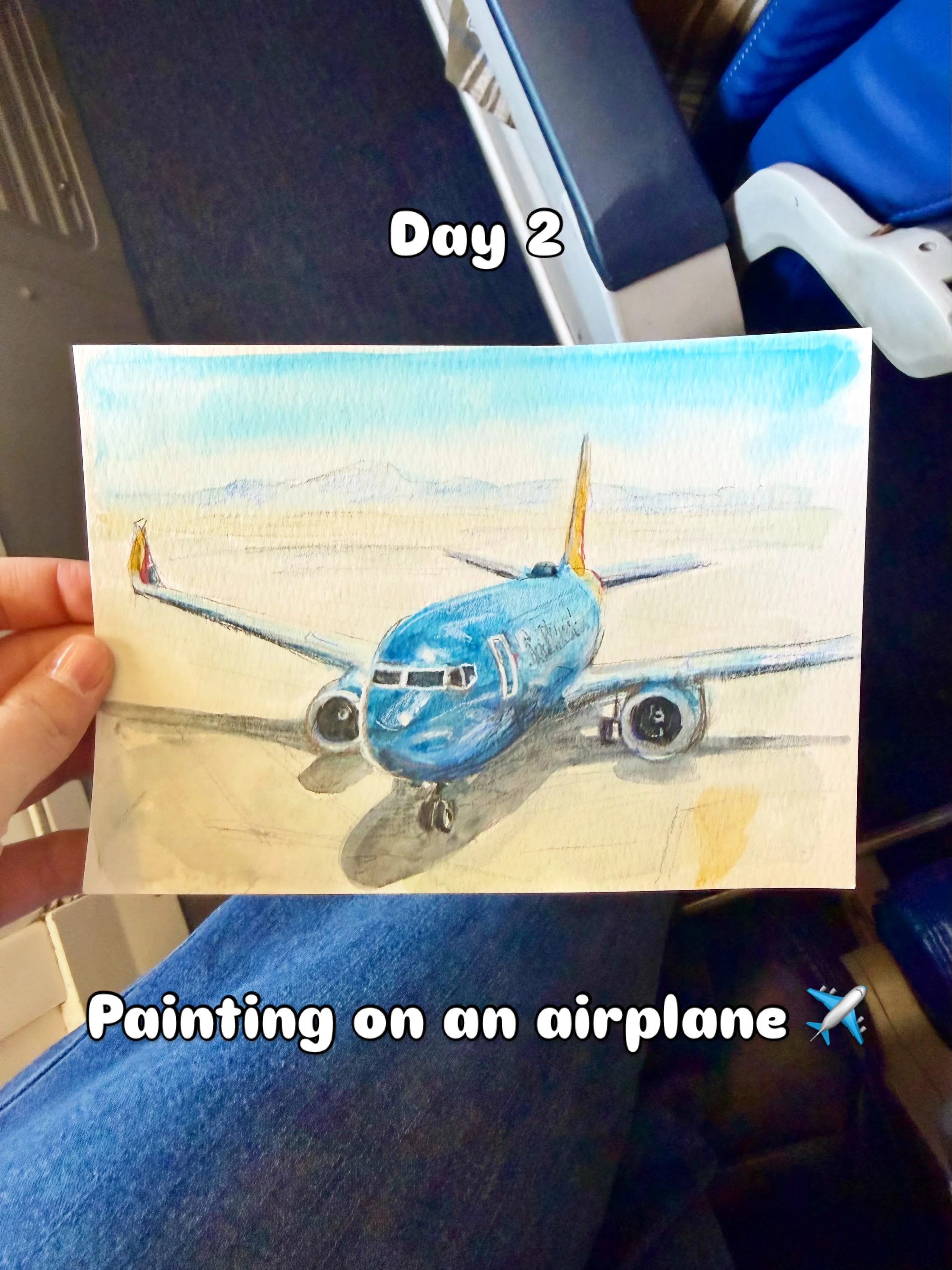 Day 2 of my &ldquo;plain air&rdquo; painting/drawing challenge. If it is a challenge. I just thought I would challenge myself to make art everyday be it at home or outside. I will be posting a video soon of when I made this painting and gave it to th