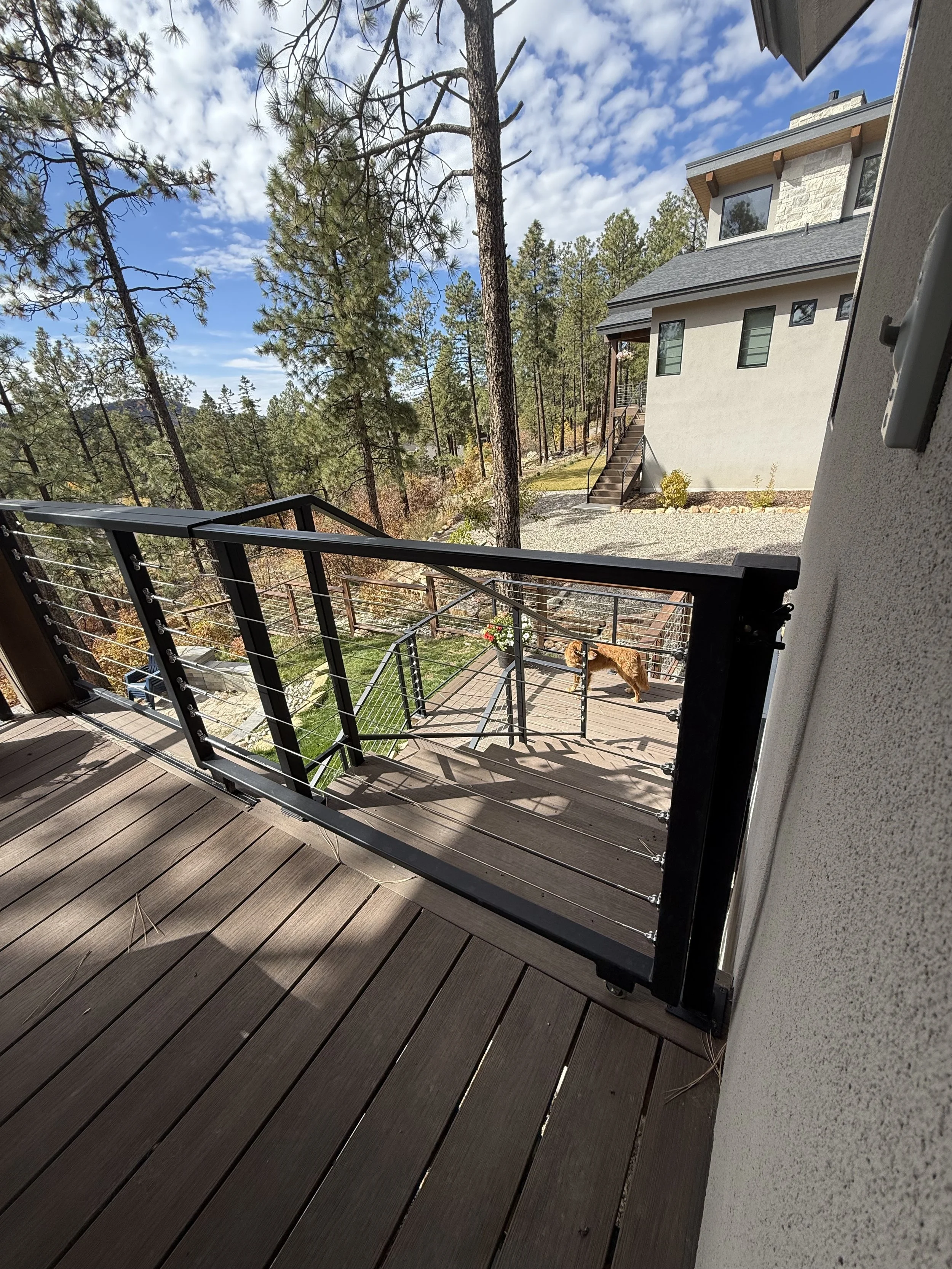 The Custom Sliding Deck Gate We Built (And Why It’s Better Than a Swinging Gate)