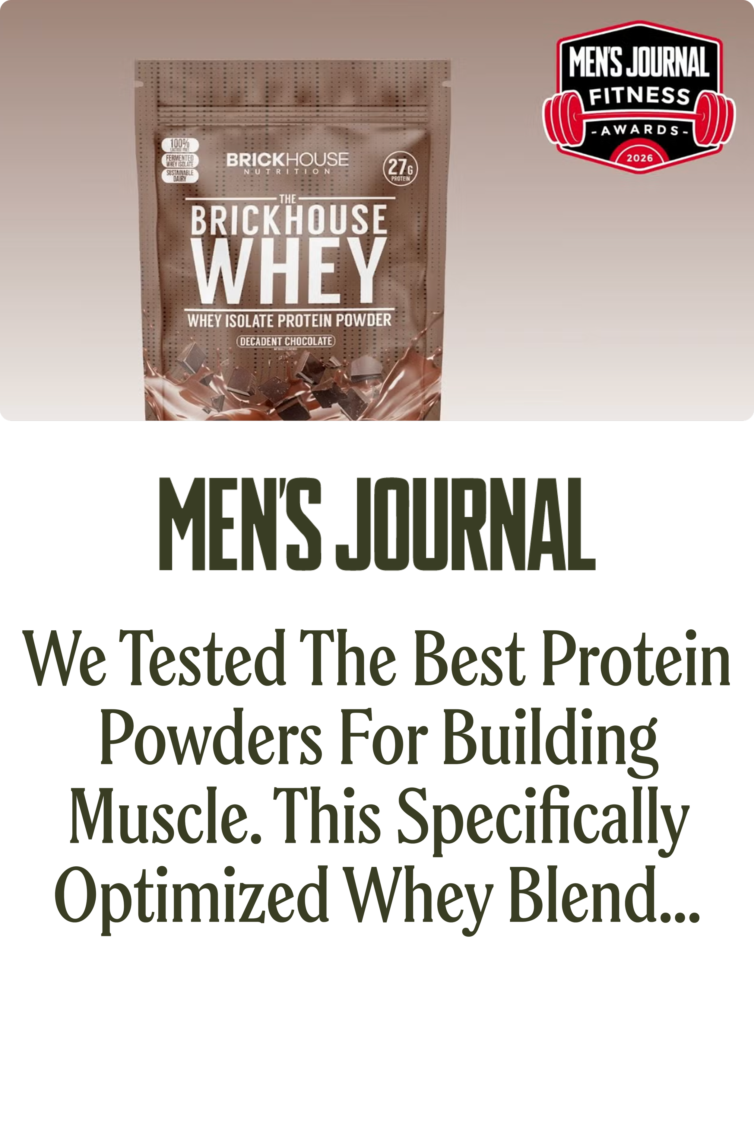 We Tested the Best Protein Powders for Building Muscle. This Specifically Optimized Whey Blend Is Our New Gold Standard