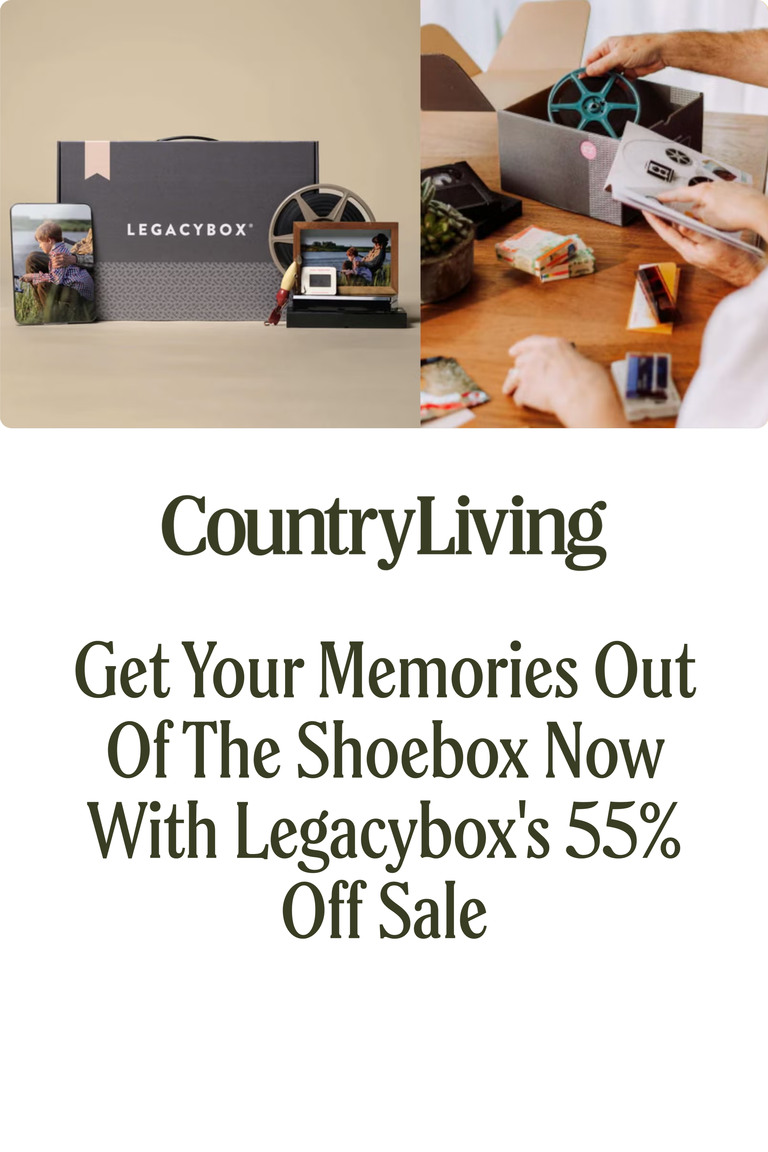Get Your Memories Out of The Shoebox Now with Legacybox's 55% Off Sale