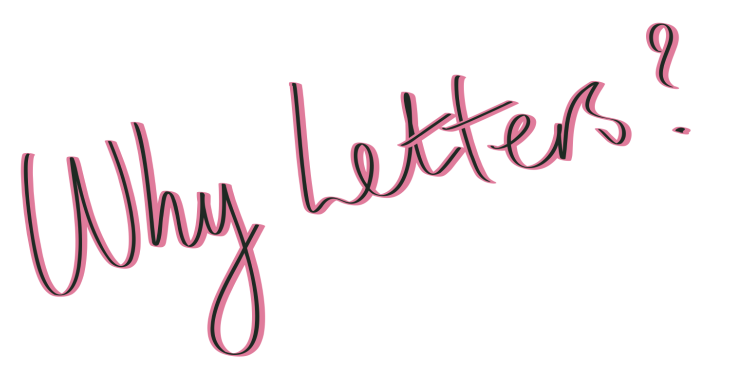 Pink neon-style cursive text says "Why let it?" on a black background.