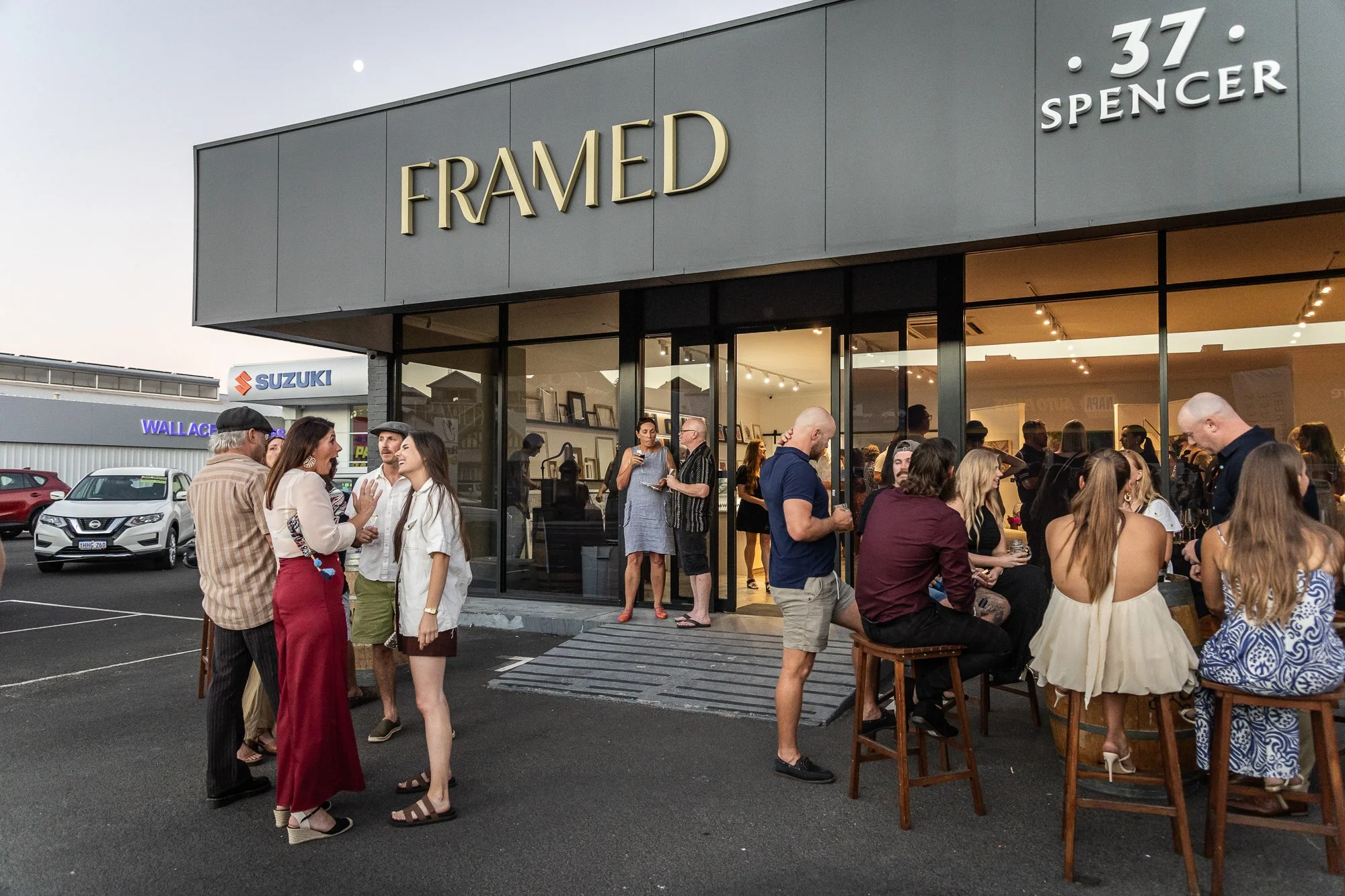 Framed Launch Night