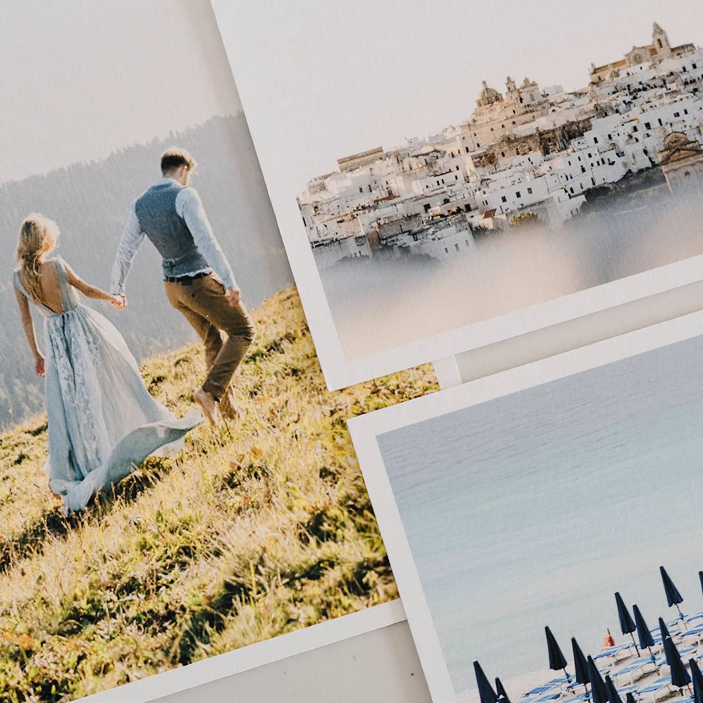 Fine art and photographic prints on premium archival paper, showcasing different paper textures and finishes for wedding, travel and everyday photography through Framed’s professional art and photo printing service in Australia.