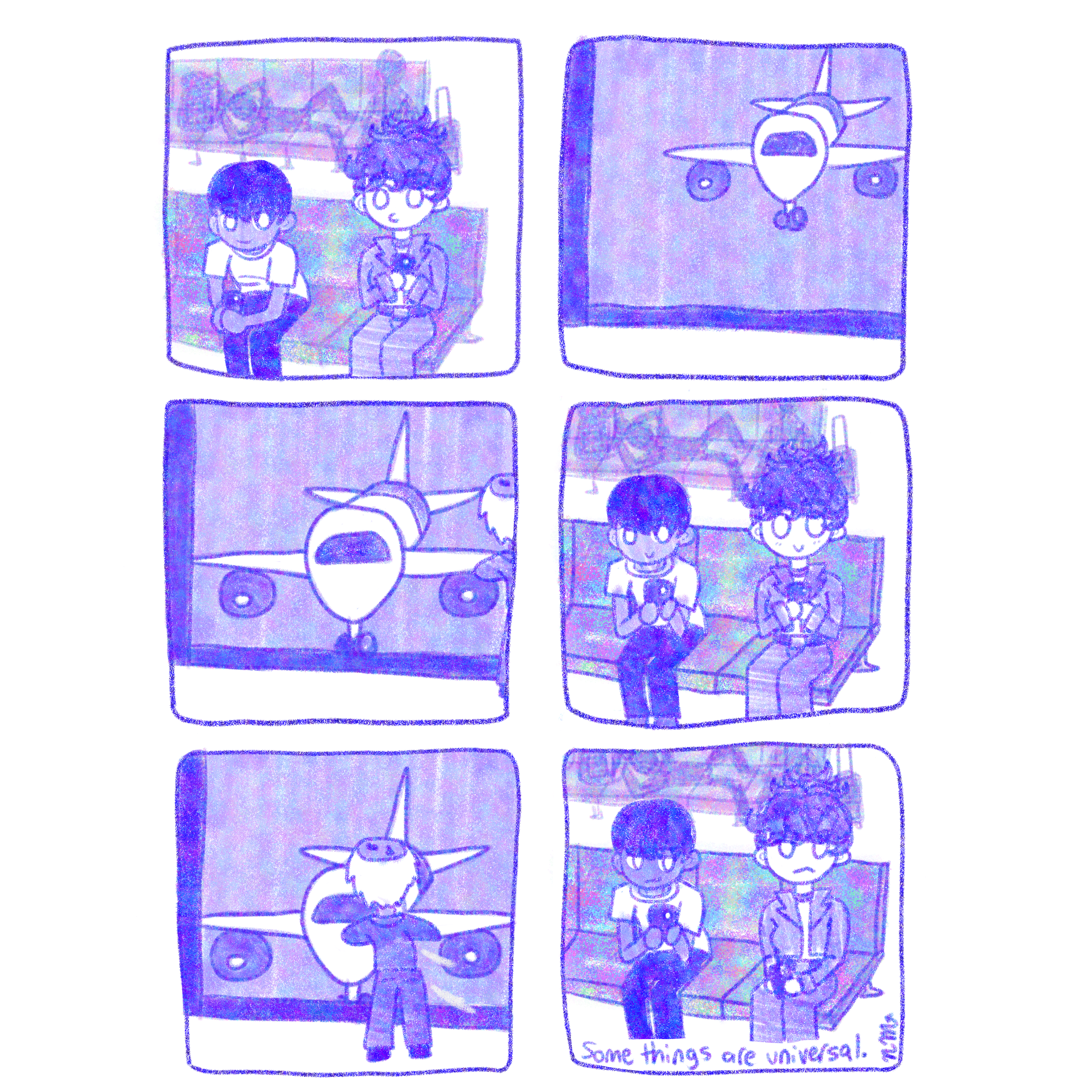 Oblivious old man comic- white by.png