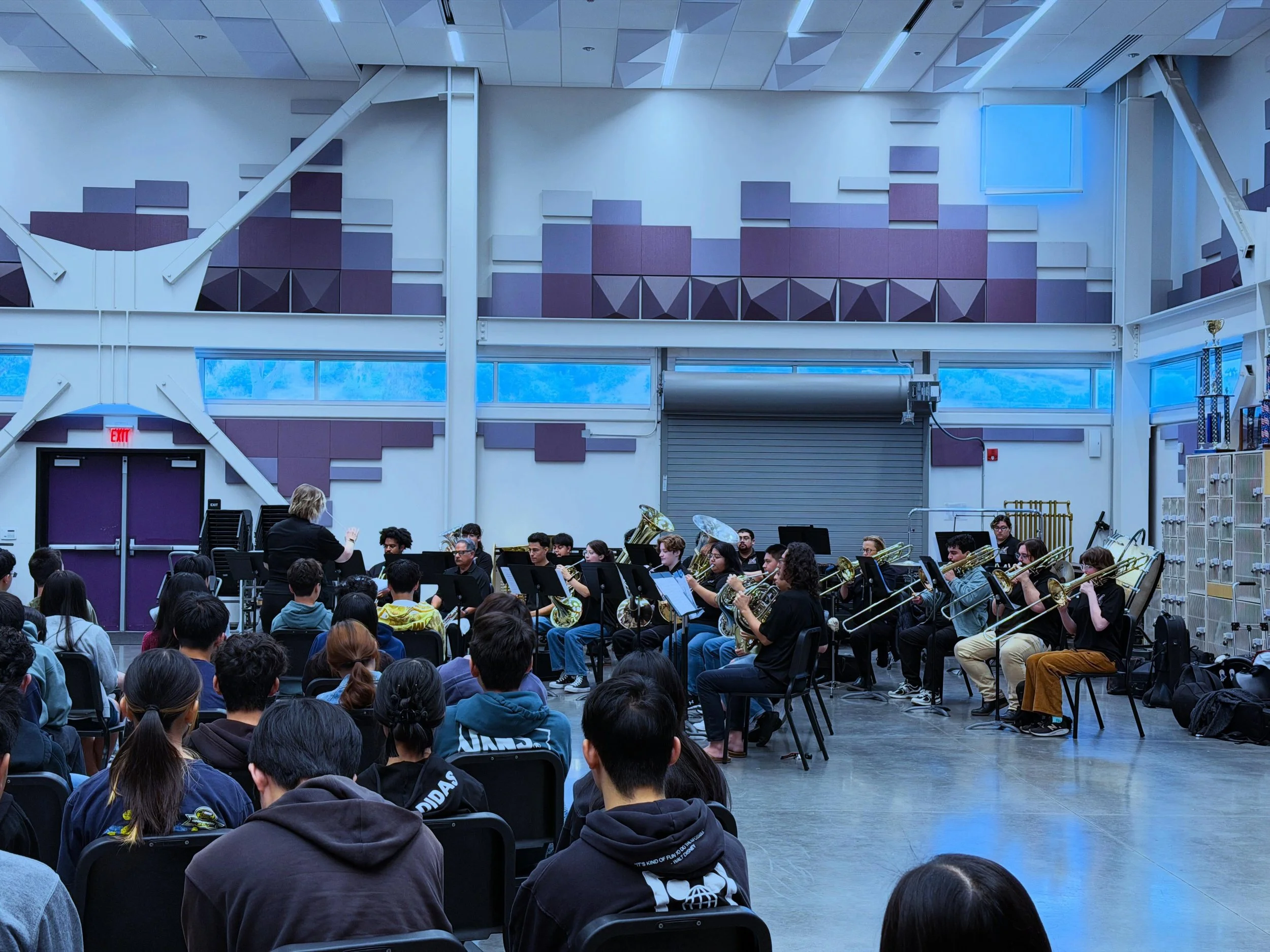 The Brass Ensemble continues today with a performance at Diamond Bar high school. #community #mtsacmusic