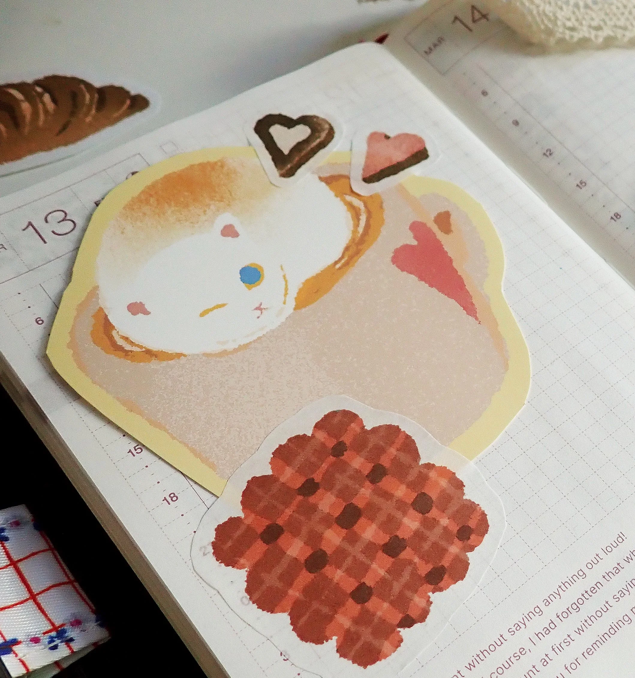Cat Bakery Stickers and Paper Pack