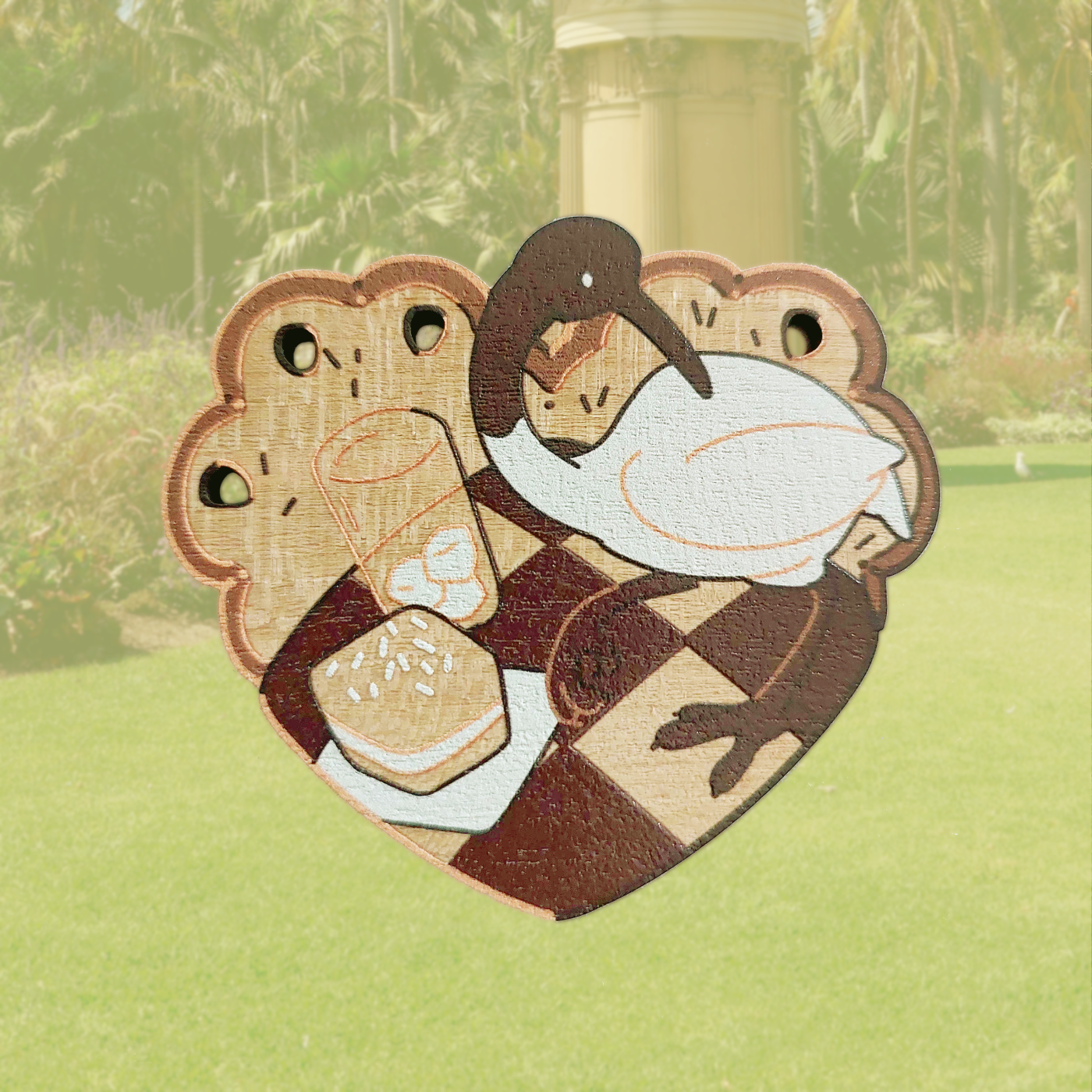 Coming Soon! Wooden Fridge Magnet - Ibis Picnic