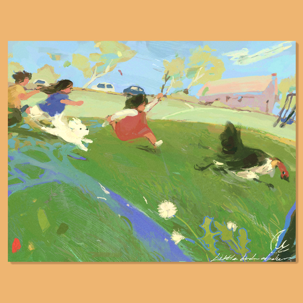 Brush-Turkey Run! Archival Print