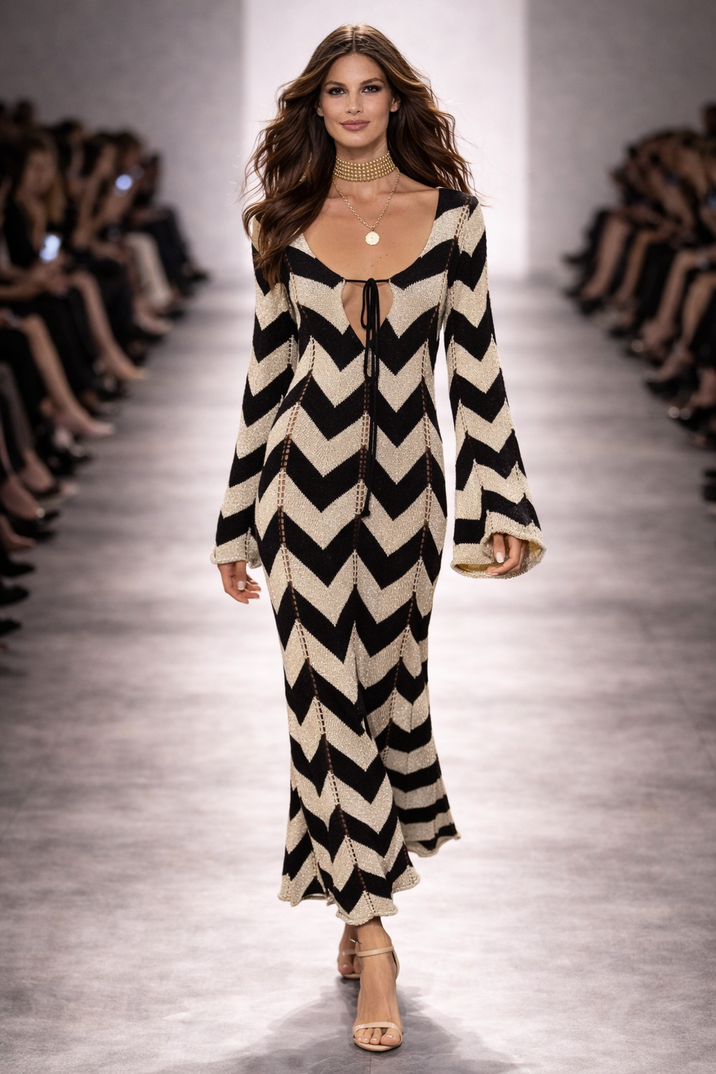 Black & beige knit dress.png