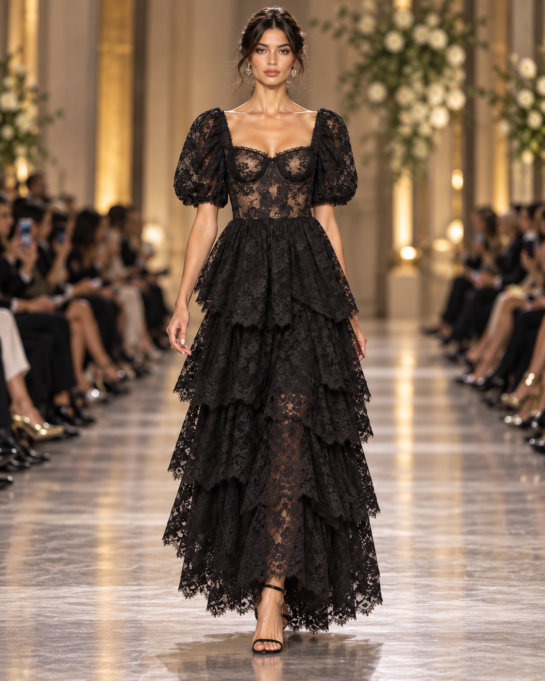 Gothic Lace Gown on the Runway.png
