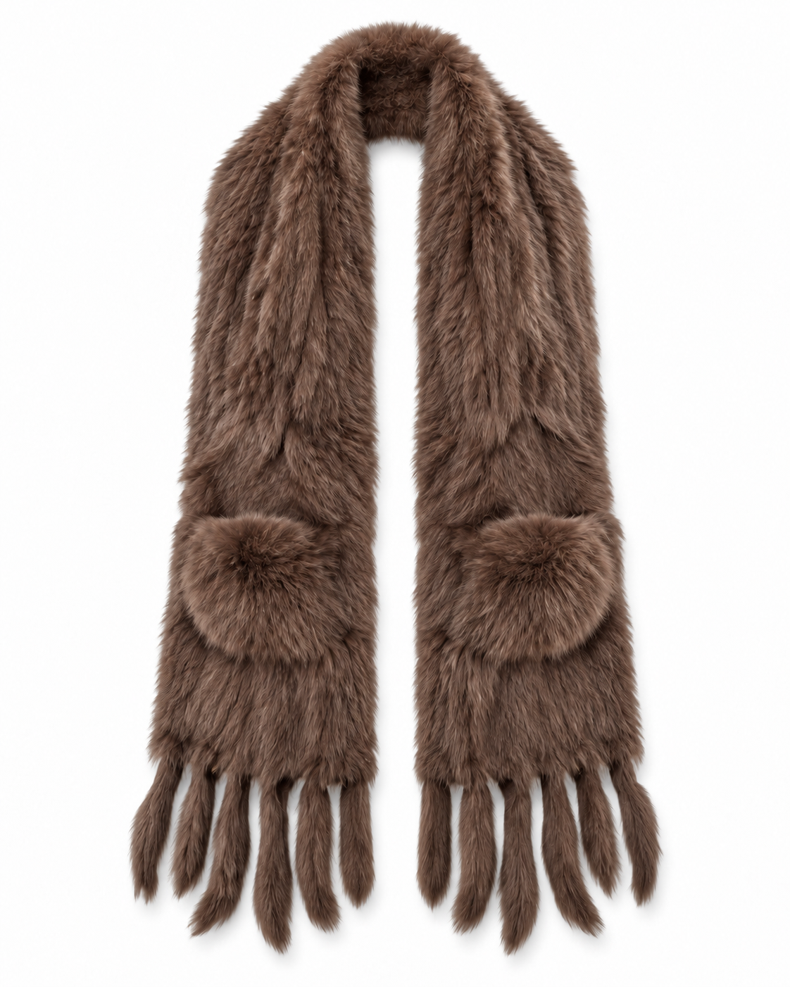 The Chalet Rabbit Fur Pocket Scarf