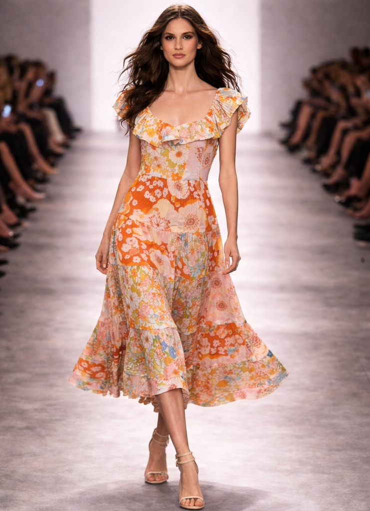 The Capri Sunset Dress