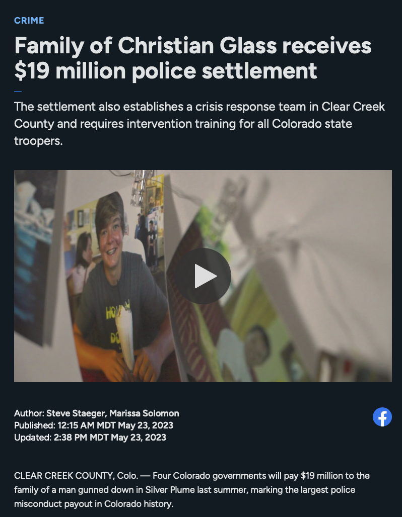 Why does this case matter? A breakdown of the statewide impact, and the impact on one grieving family, in Colorado's largest police settlement.