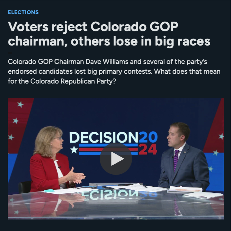 An accounting of the embattled Colorado GOP's Election Day reckoning - one of 9NEWS's top digital articles in the days following the election.