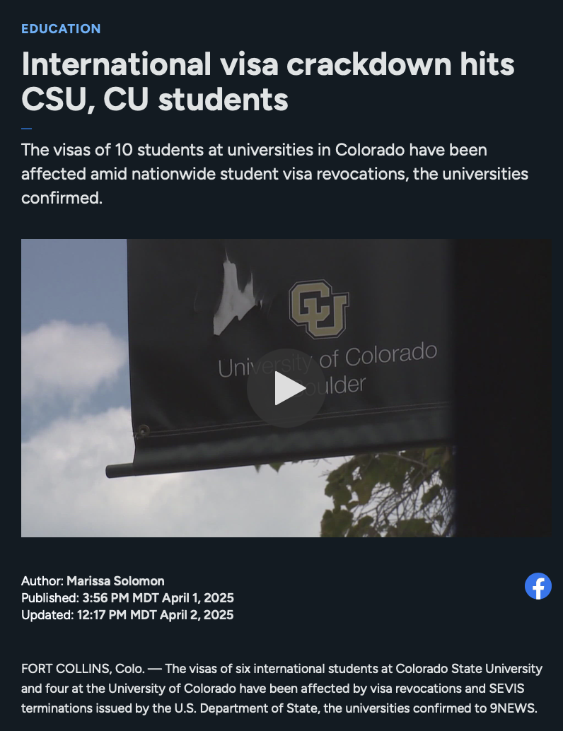 In the chaotic early months of President Donald Trump's second administration, higher education institutions, including those in Colorado, came under fire. We covered what it meant for those affected.