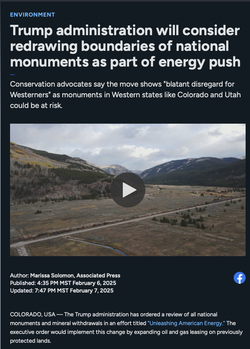 Colorado's home to historic national monuments and acres of public lands. When these spaces are in jeopardy, the public deserves to know why and how.