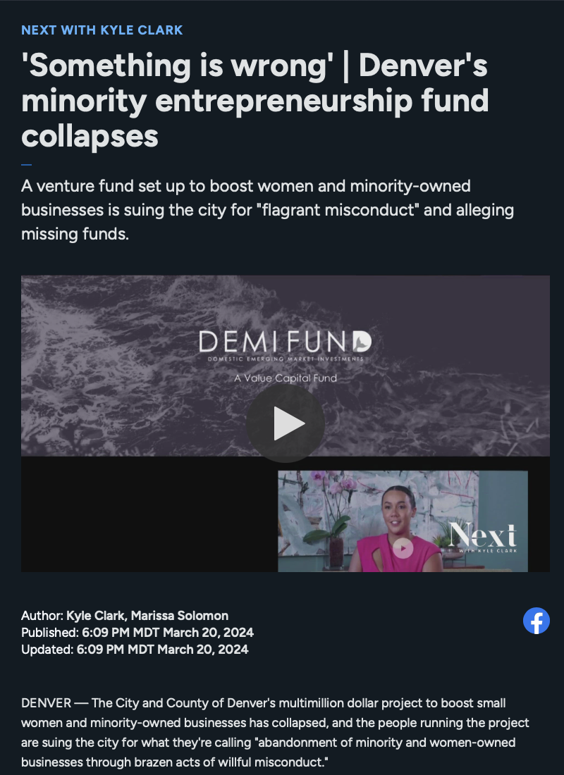 When a fund meant to serve underrepresented communities alleges missing money and misconduct, the people who need it deserve to know where it's gone. 