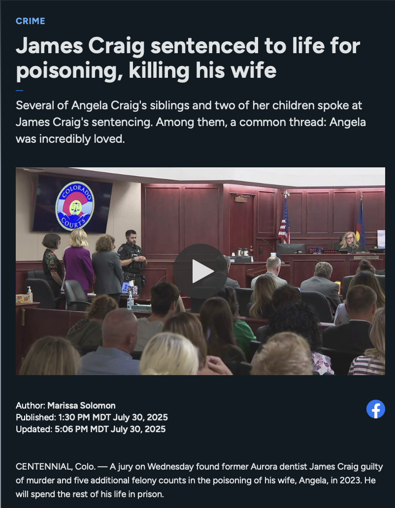 Instead of divorce, this dentist elected to poison his wife.