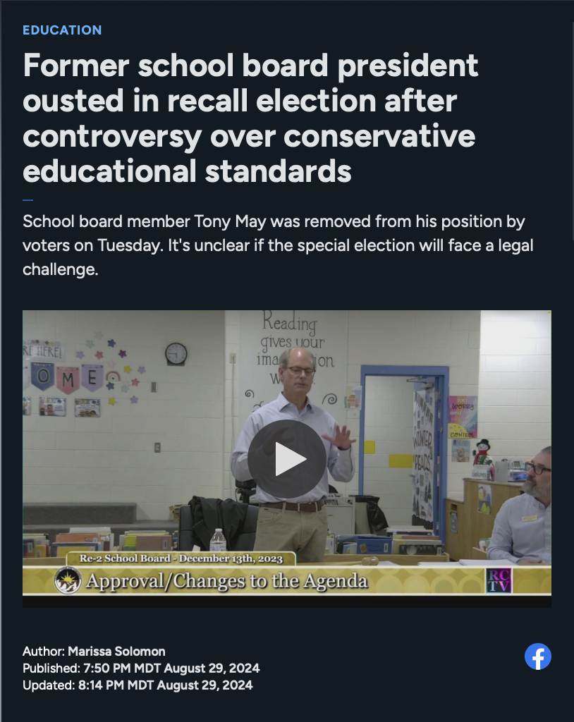 School boards and board member politics have come under scrutiny across the nation, and Colorado is no exception.