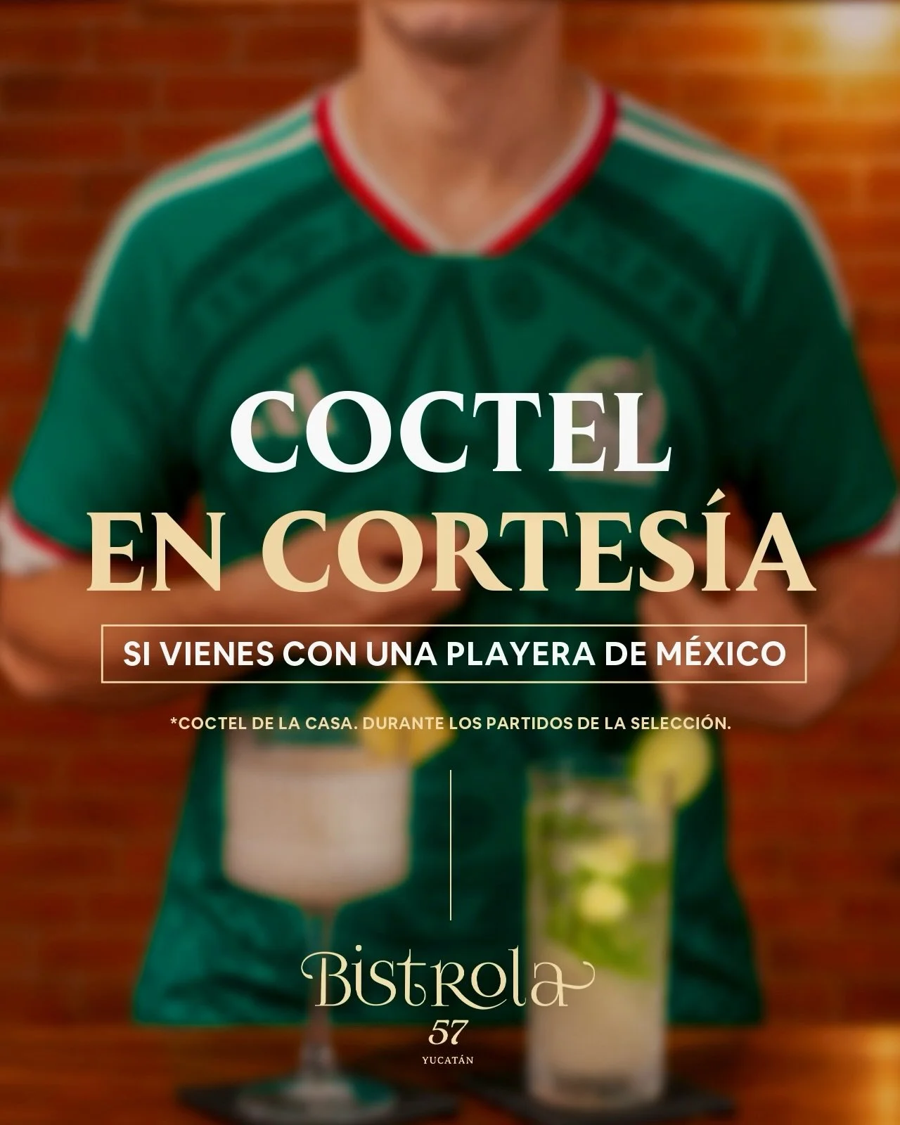 &iexcl;Las &uacute;ltimas sorpresas para apoyar a M&eacute;xico en Pantalla Grande! 🇲🇽 vs 🇿🇦 1pm en @bistrola57.