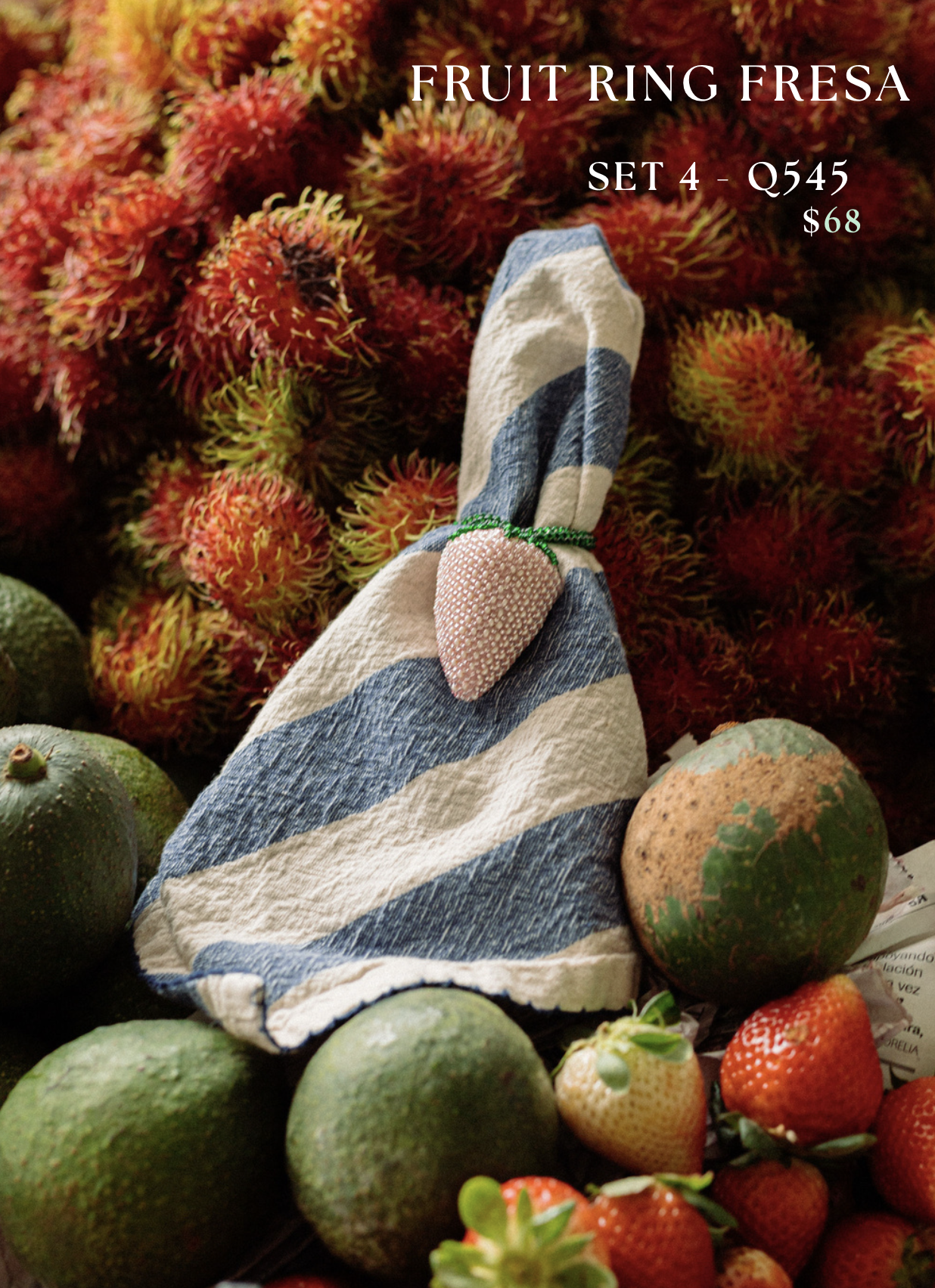 Fruit Ring Fresa - Set of 4