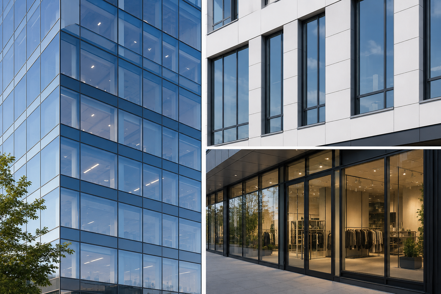 Commercial aluminium window, door and glazed façade systems