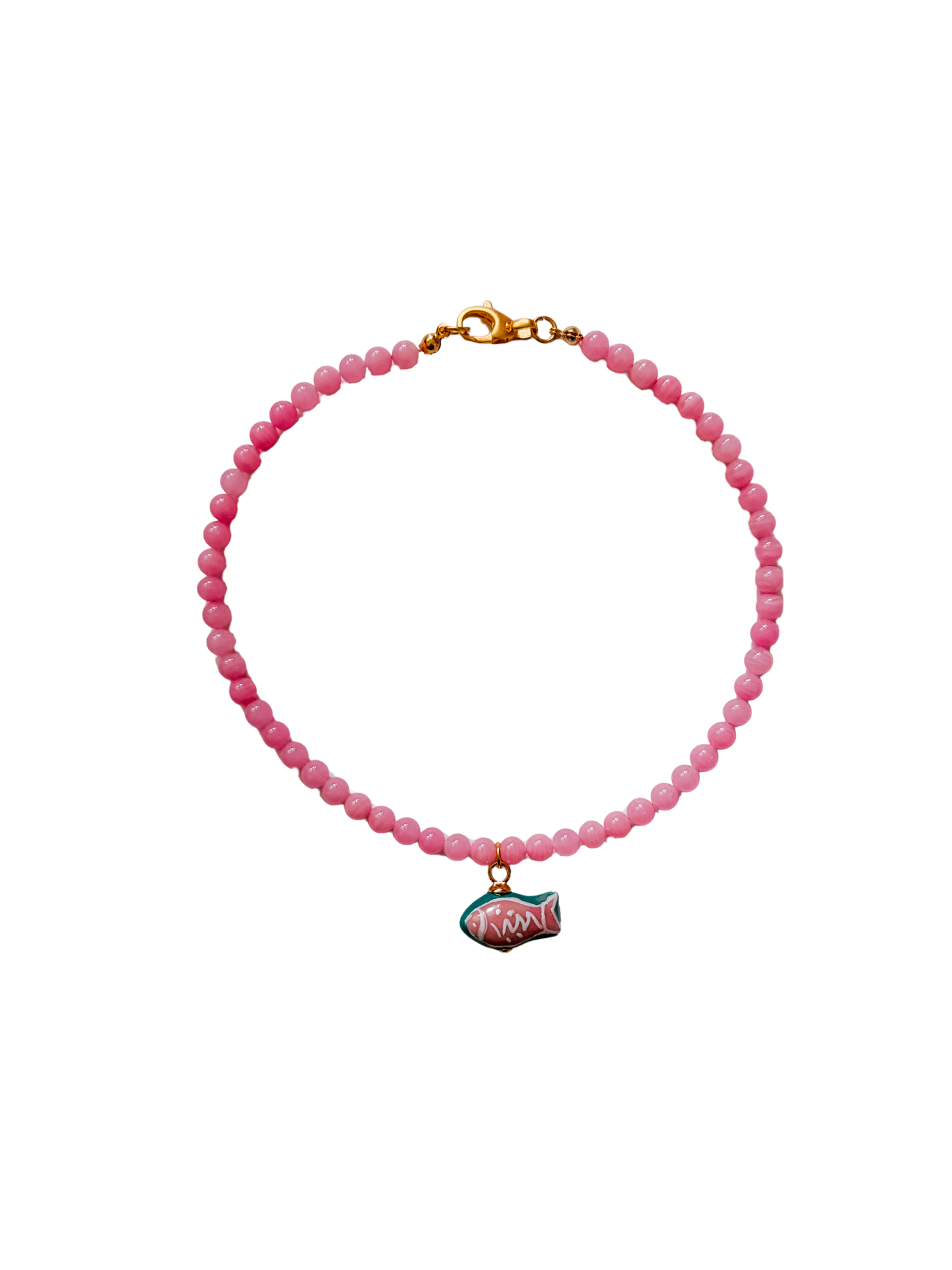 Rosy Fish Necklace
