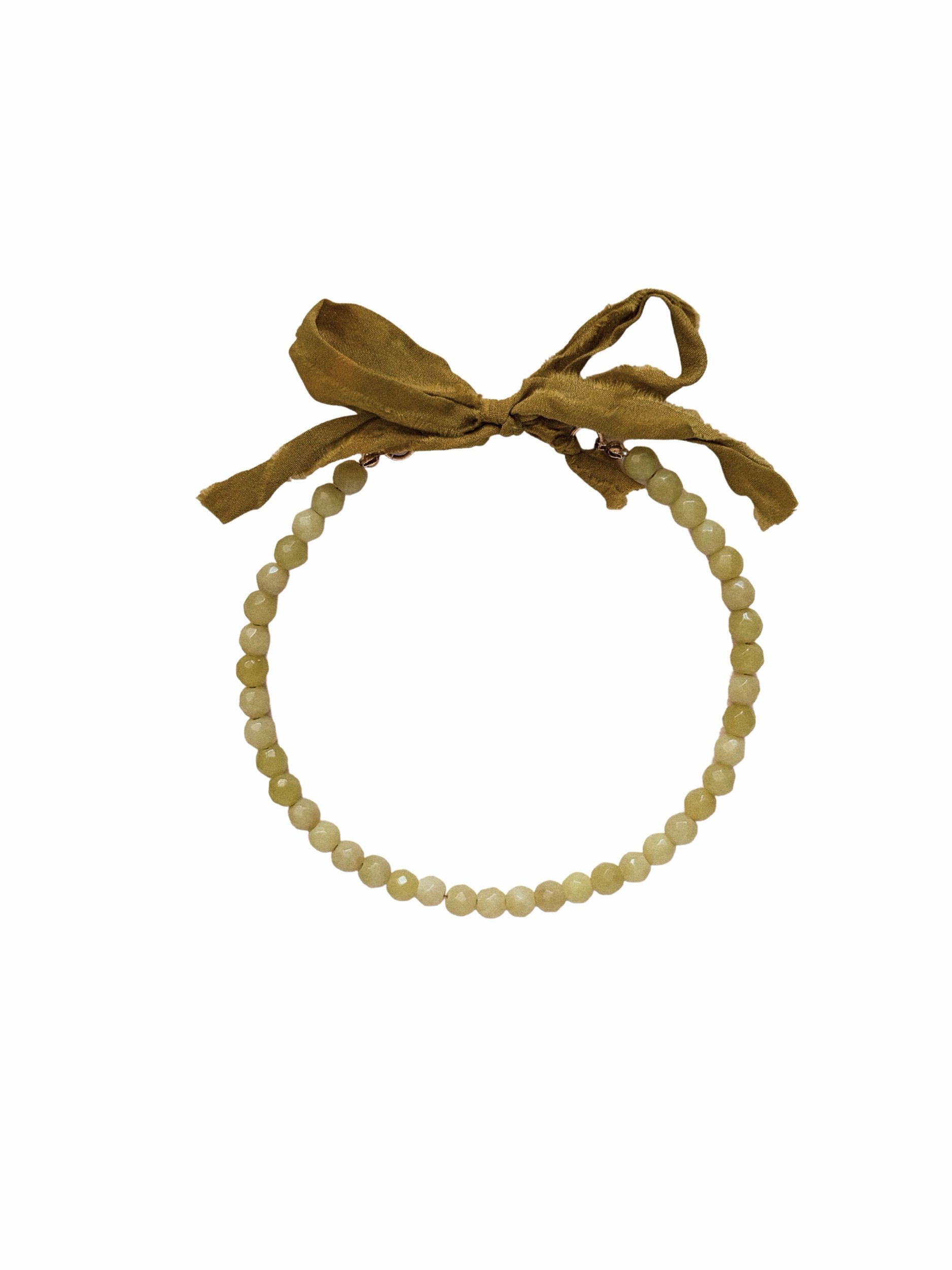 Chartreuse Glow Beaded Necklace