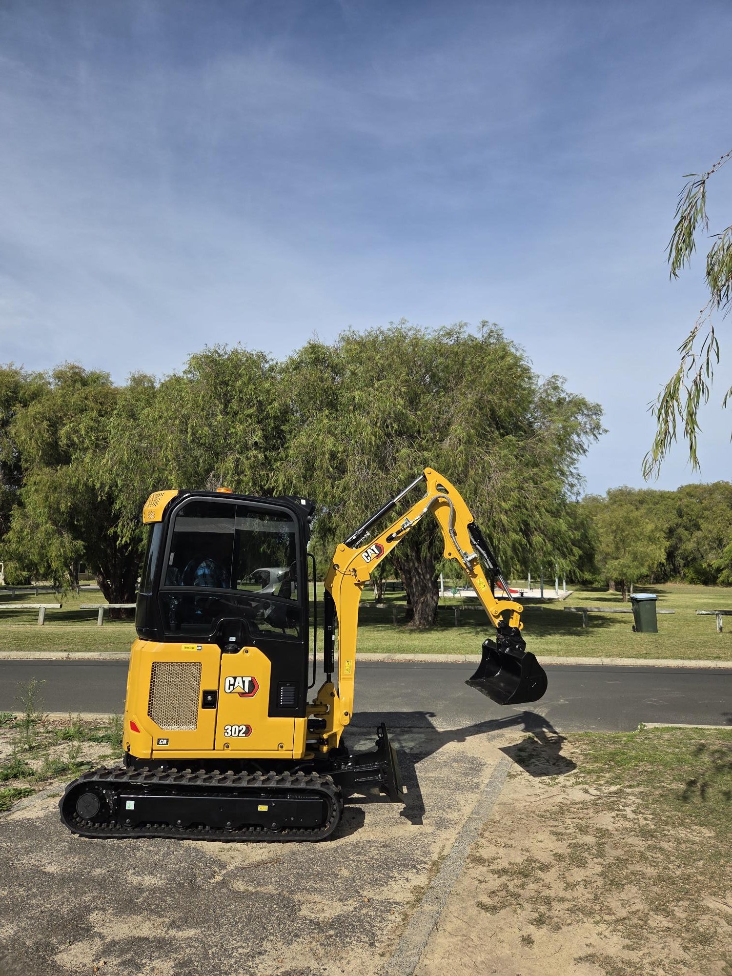 2.1 tonne excavator providing residential earthmoving, trenching and site preparation in Busselton.