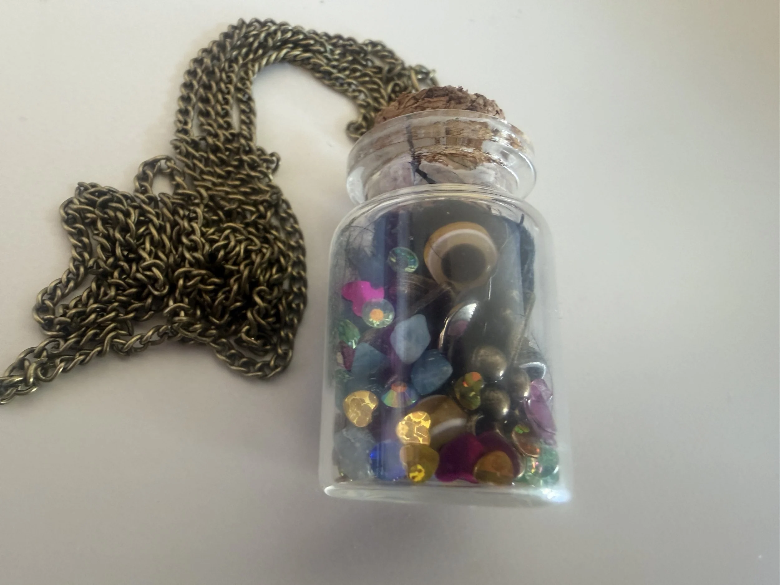 Essence of Nature Mini Bottle Necklace  (or can be used as a car charm!)