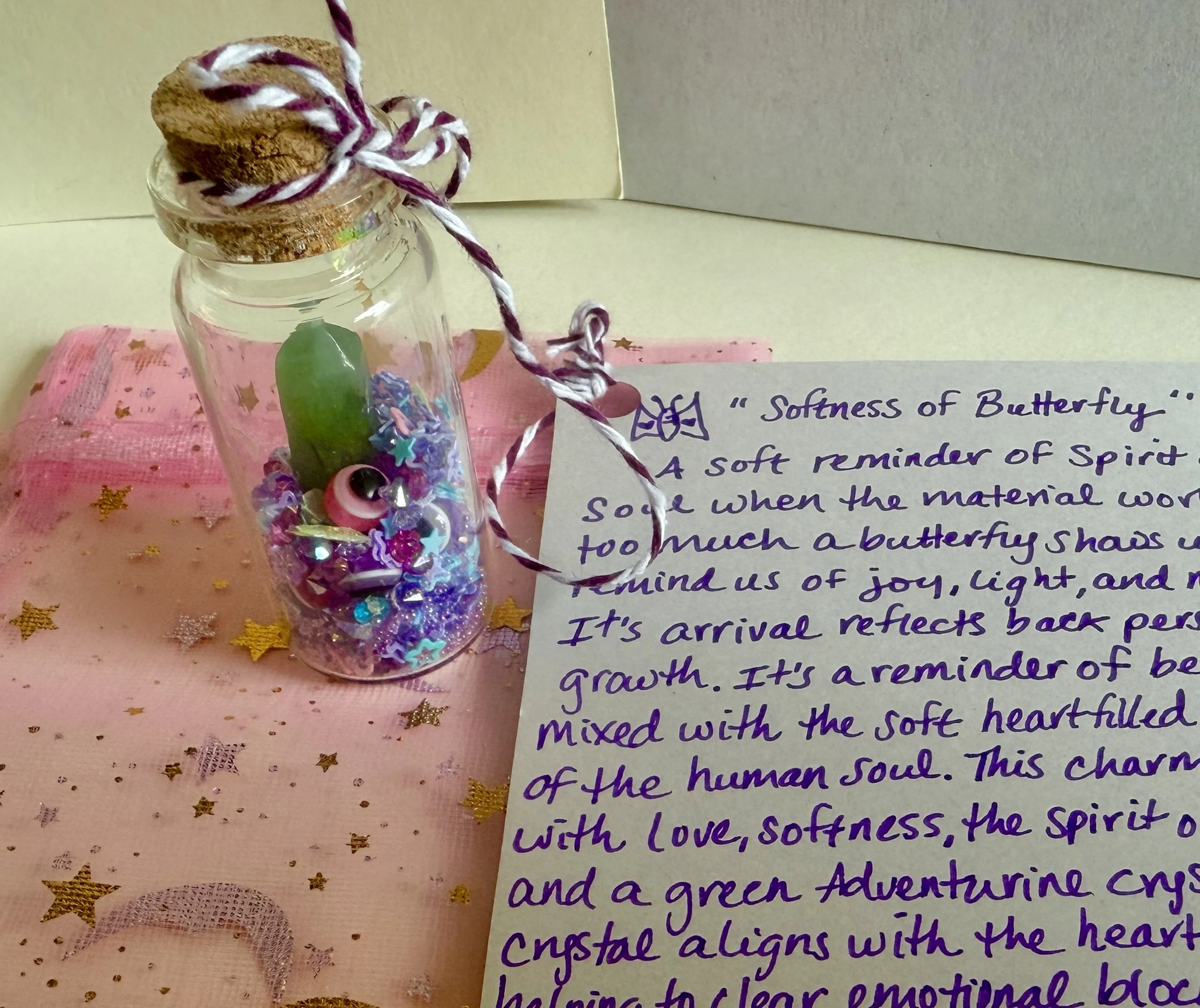 Handmade Mini Essence of Nature Bottle: 