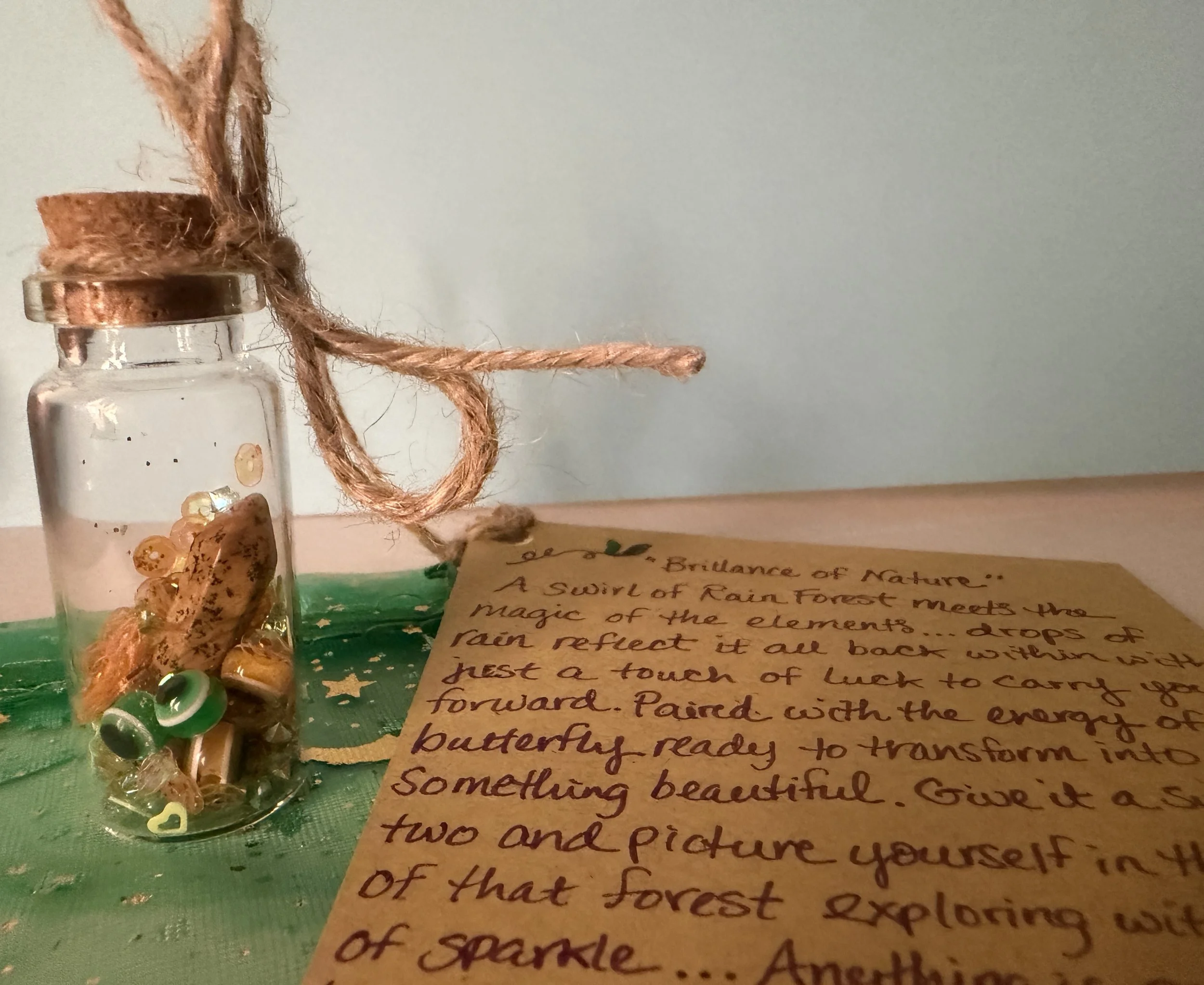 Handmade Essence of Nature Mini Bottle: 