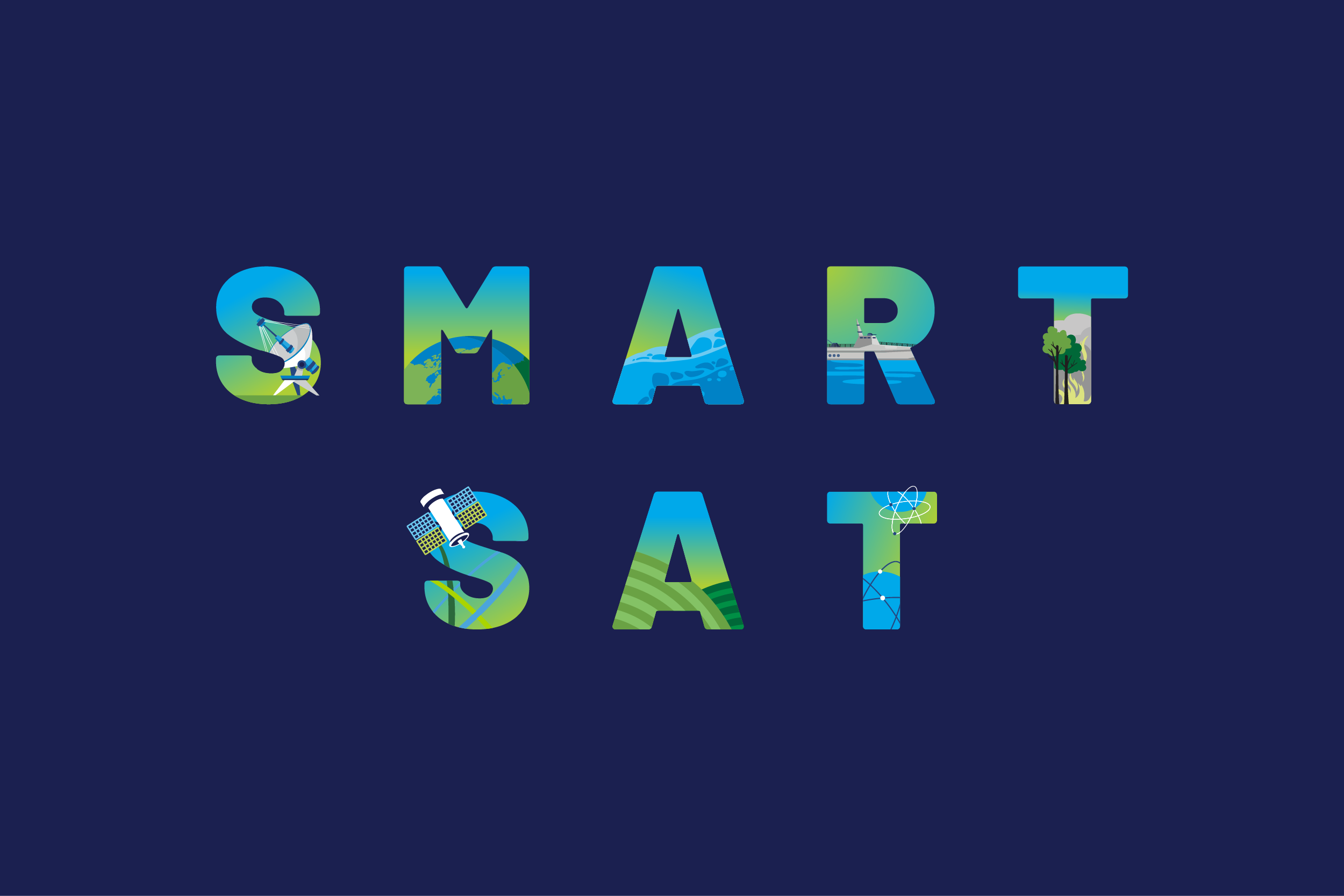 Word 'SCIART' with each letter illustrated with environmental and scientific imagery against a dark background.