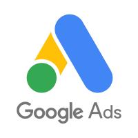 Google Ads logo with a stylized letter A in blue, yellow, and green colors.
