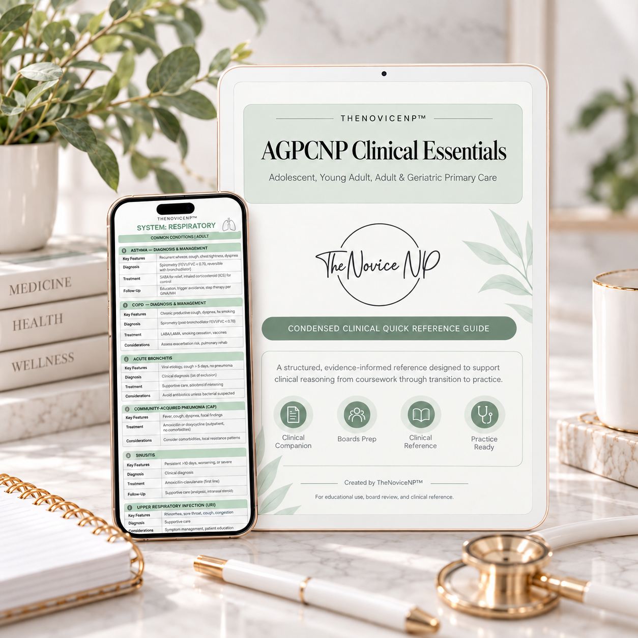 AGPCNP Clinical Essentials | 3-in-1 Digital Pocket Guide