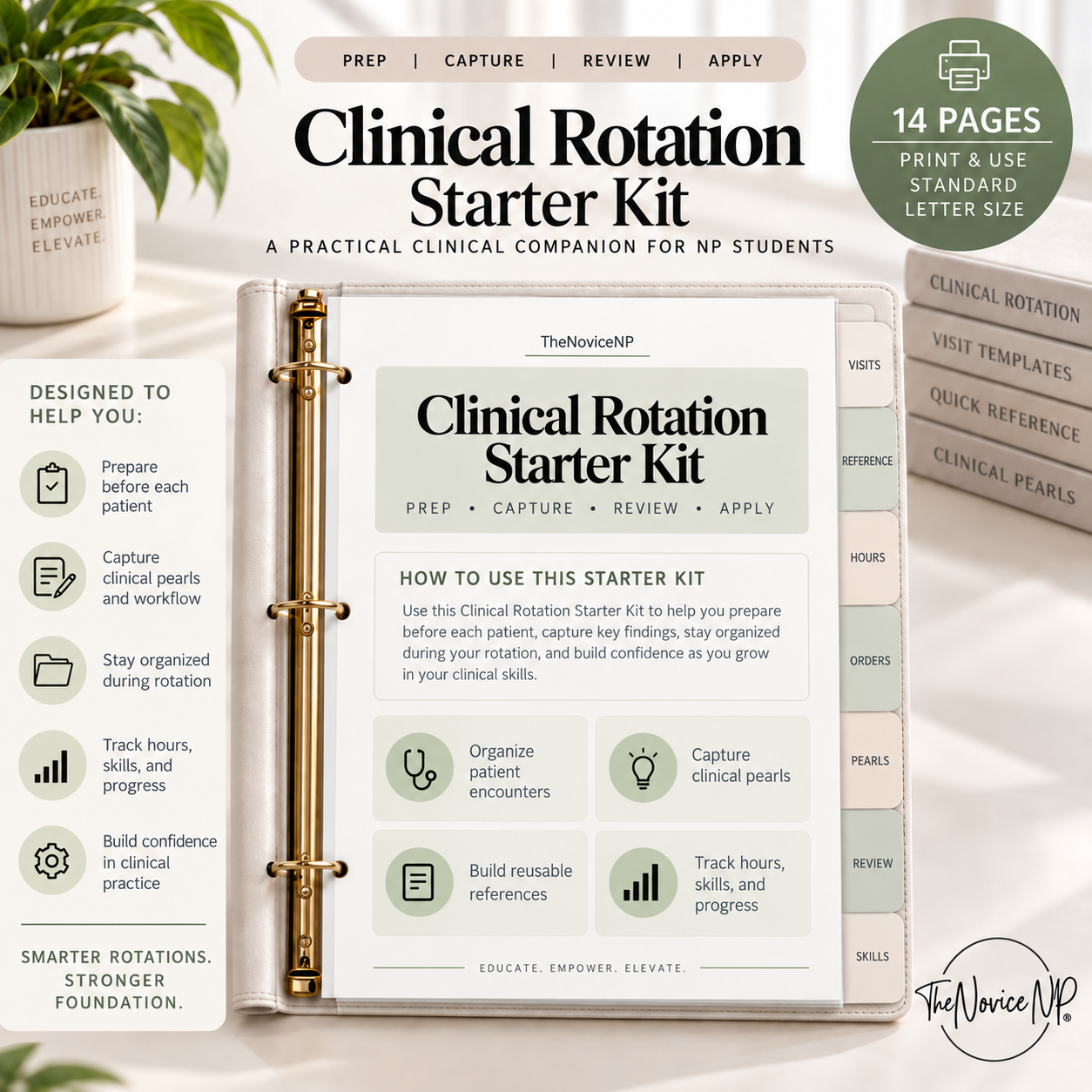 Clinical Rotation Starter Kit | Printable Workbook