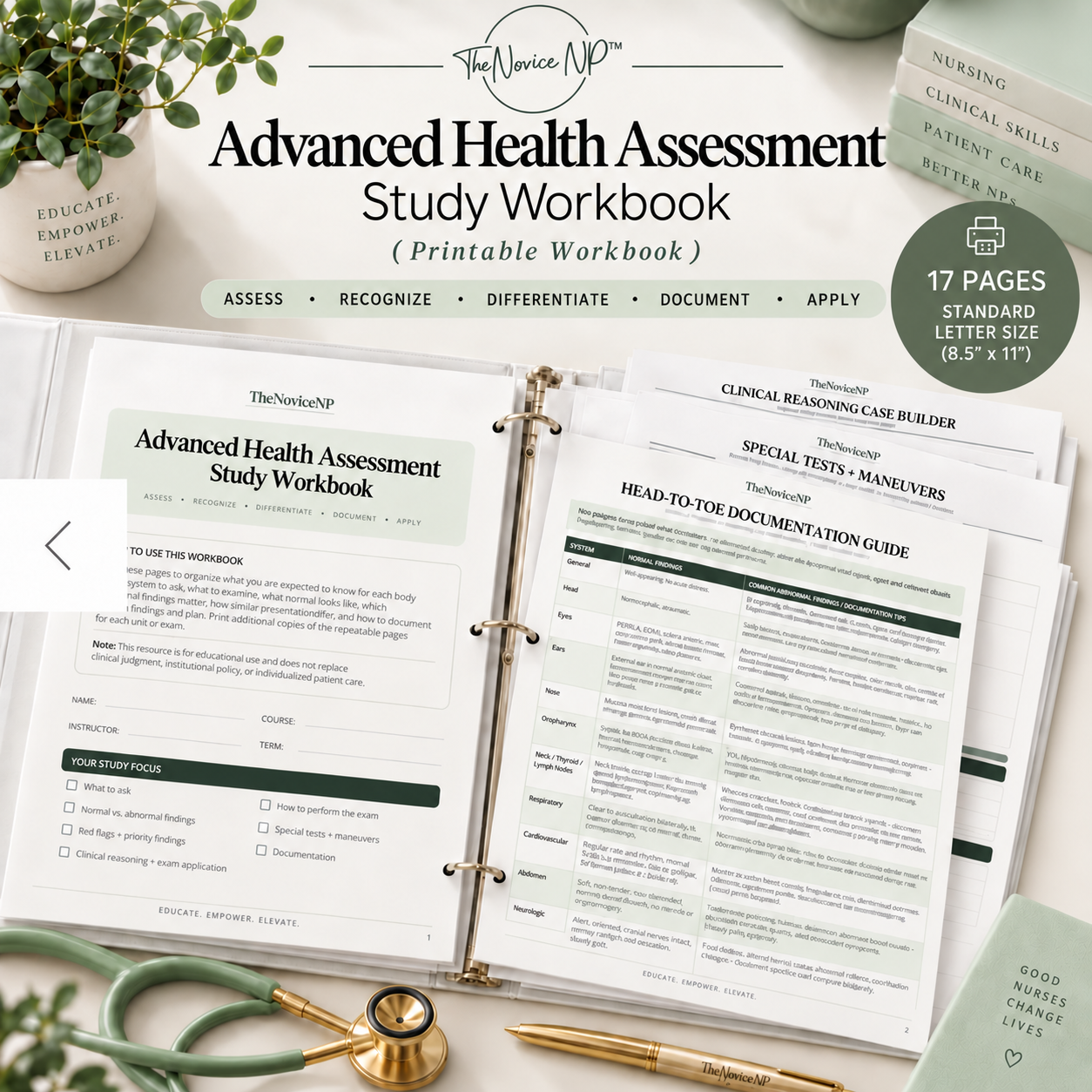 Advanced Health Assessment | Printable Workbook