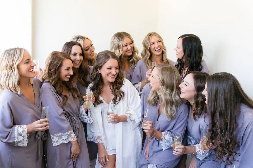 View bridal party and bridesmaids hair and makeup packages.