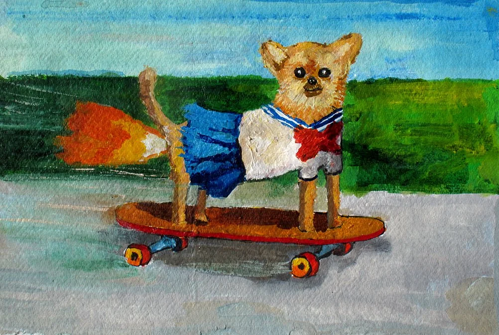 Print Sailor moon Chihuahua a fuego