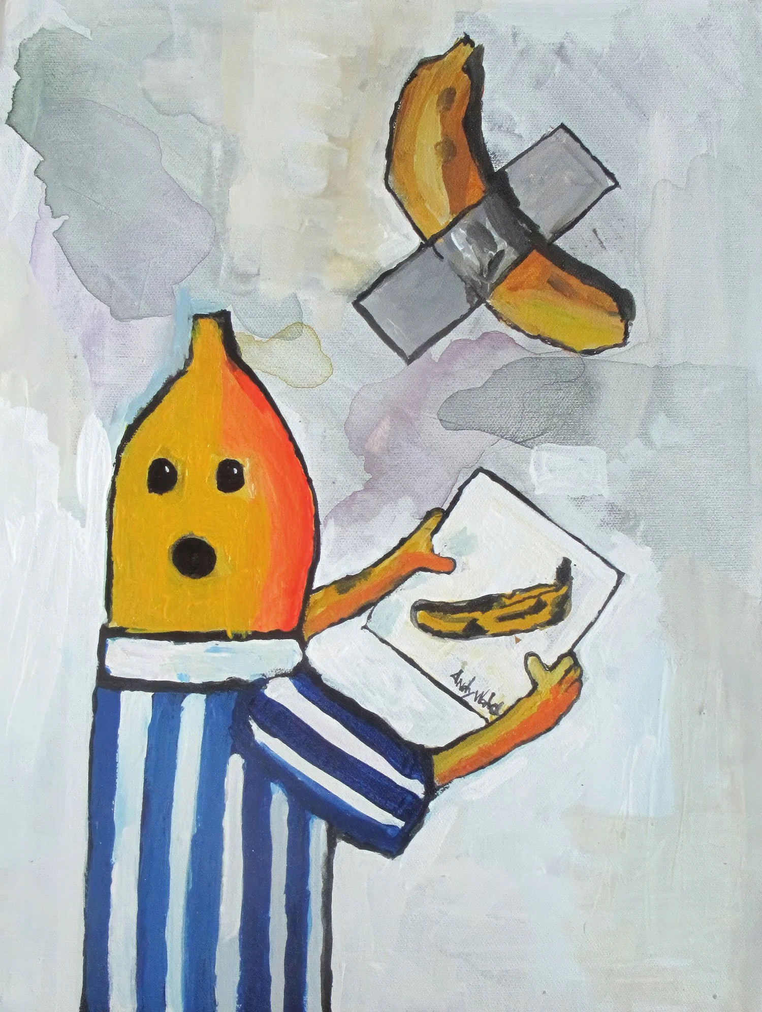 Print Una y tres Bananas