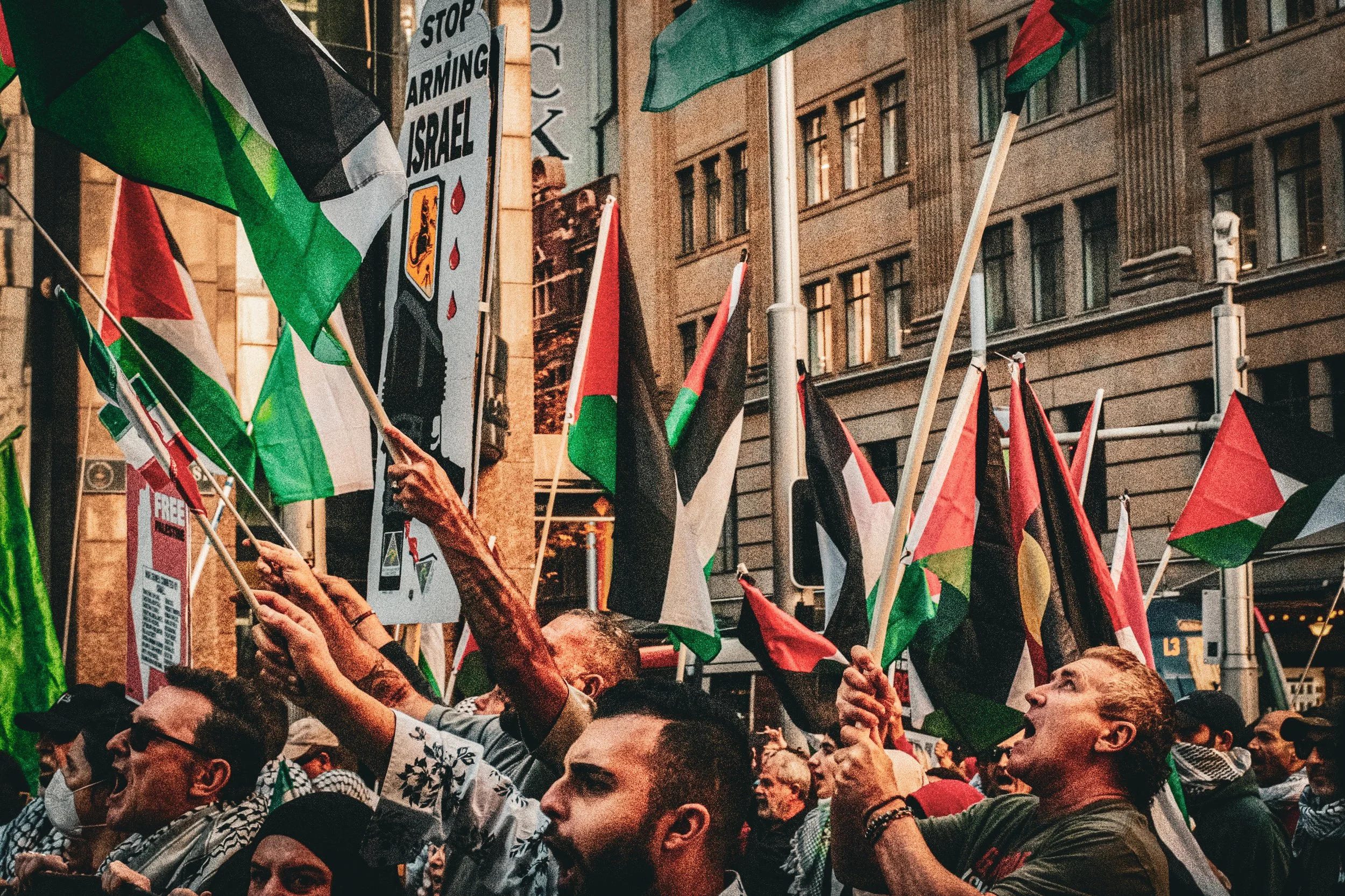 Heated Protest in Sydney. 