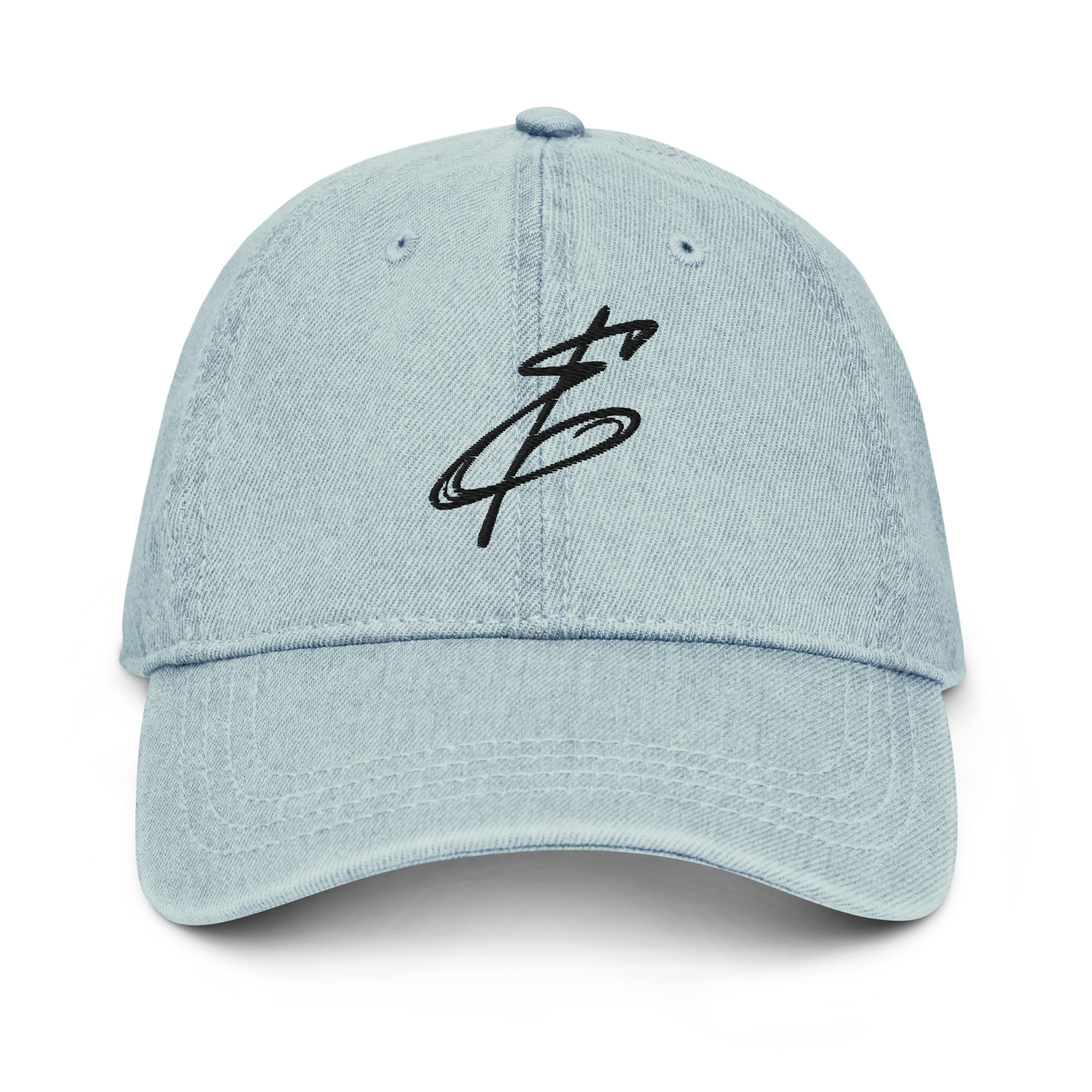 Denim Monogram Cap
