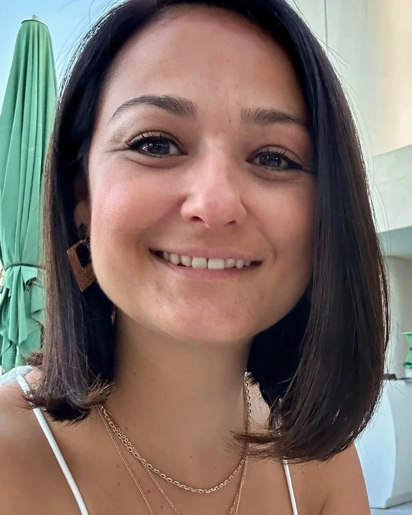 Close-up of Nickii Mallia, squarespace webdesigner and small business owner based in Malta.