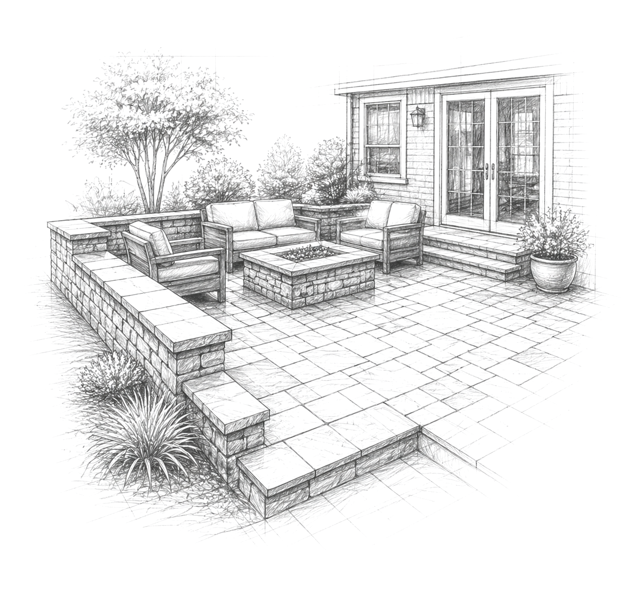 Patio design and installation services in Fort Wayne, IN