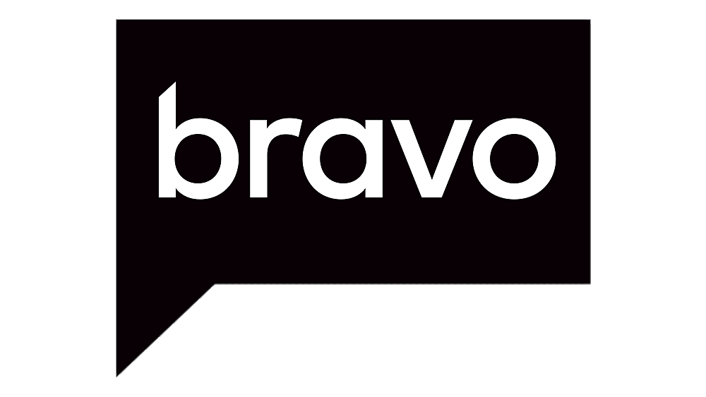 Black speech bubble with the word "bravo" written in white lowercase letters.