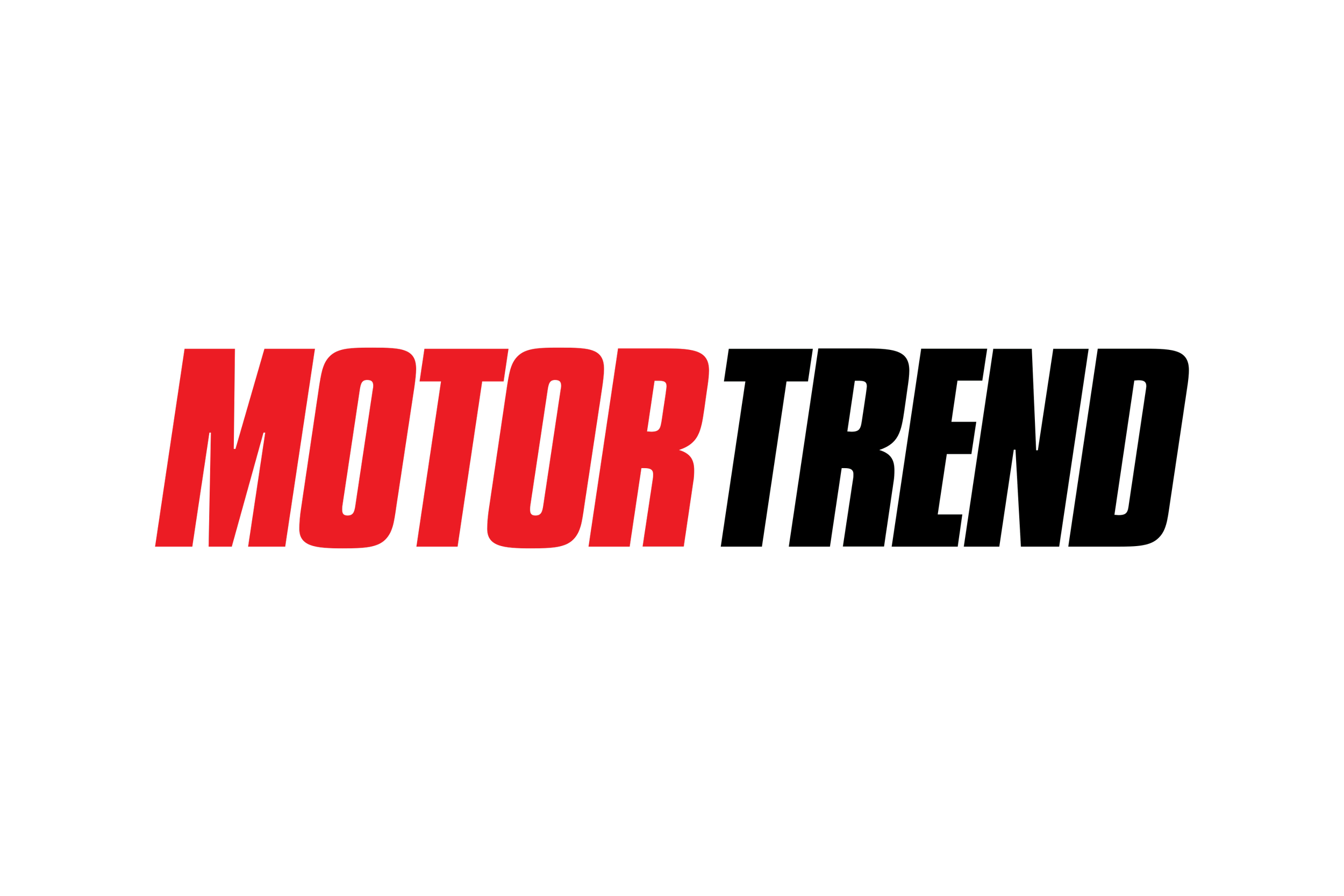 The logo for MotorTrend, with the words 'Motor' in bold red font and 'Trend' in faded black font.